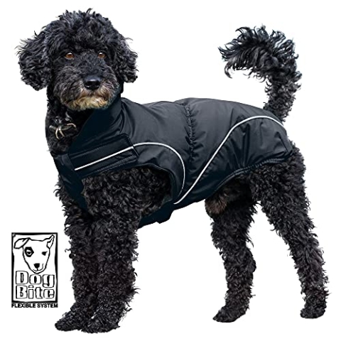 DogBite Winterjacke, Farbe: Schwarz 45 cm