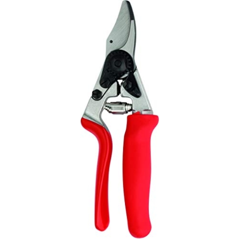 FELCO 17 Gartenschere für Linkshänder (kompakte Baumschere, mit Rollgriff, Schere für mittelgroße Hände, Schnitt-ø 20 mm, Länge 200 mm, Rebschere)