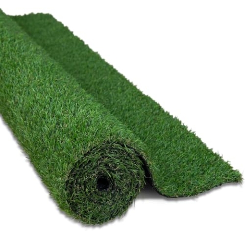 Kunstrasen 20 mm - 100 x 400 cm (4 m²) - Für Balkon, Terrasse oder Garten Outdoor - Natürliche Optik - Hohe Dichte mit 17.500 Stichen/m² - UV-beständig - Mit Drainage-Rücken - Haustierfreundlich