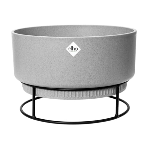 elho B.for Studio Schale 30 - Blumentopf für Innen - Ø 29.5 x H 19.1 cm - Grau/Living Beton