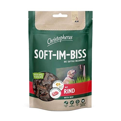 Christopherus Soft-Im-Biss mit Rind | 12x 125g Hundesnack