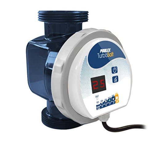 Poolex - Turbo Salt - Kompakte Pool-Elektrolyseanlage - Geeignet für alle Filtertypen - Natürliche Wasseraufbereitung - Bis zu 60 m3 - Automatische Wartung - 4 Betriebsmodi - Modell 600