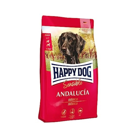 Happy Dog 60666 - Sensible Andalucía Ibérico-Schwein - Trockenfutter für ausgewachsene Hunde - 11 kg Inhalt