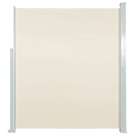 vidaXL Seitenmarkise 120x300cm Creme Sichtschutz Windschutz Sonnenschutz