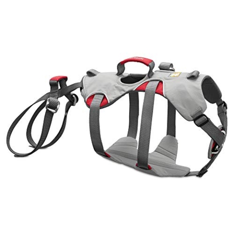 Ruffwear Kletter-Hundegeschirr, Kleine Hunderassen, Größenverstellbar, Größe: S, Grau, Doubleback Geschirr, 30301-045S