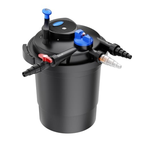 SunSun CPF-10000 Druckteichfilter 10.000 l/h / 11 W UVC Einheit, Teichdruckfilter für Teiche bis 12.000 Liter, Teichklärer, Filteranlage