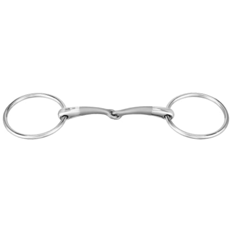 Sprenger SATINOX Wassertrense 14 mm einfach gebrochen - Edelstahl rostfrei, 135 mm Weite