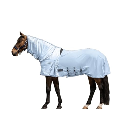 Waldhausen Ekzemer-Fliegendecke Protect, hellblau/dunkelblau, 115 cm