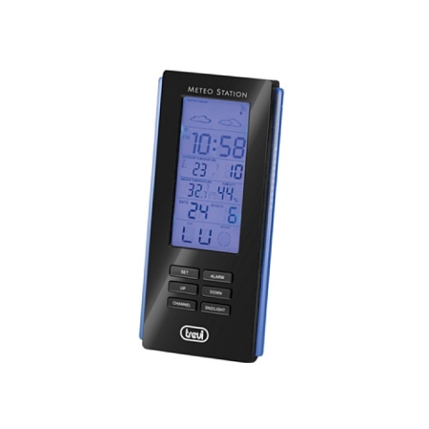 Trevi ME 3108 schwarz - Wetterstation (AAA, schwarz, 86 mm, 47,5 mm, 175 mm)