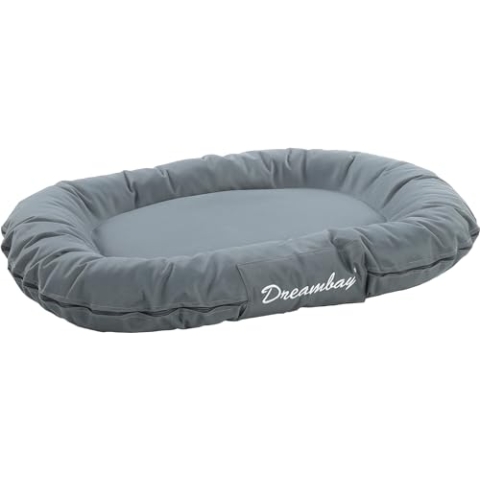 Flamingo Dreambay Ovales Hundebett – 80x60x14 cm, Perfekt für Beagle, Cocker Spaniel, Border Collie, Bulldogge usw.