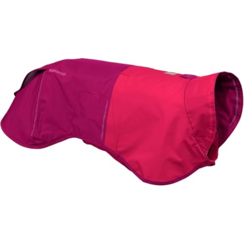 RUFFWEAR Sun Shower Regenponcho, Leichter wasserdichter Regenmantel für Hunde, Größe: XX-Small, Hibiscus Pink
