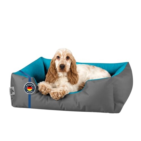 BedDog Hundebett M - Hundekissen - Hundekorb - Hundecouch - Hundesofa - Bezug abziehbar, Waschbar, für Kleine Hunde