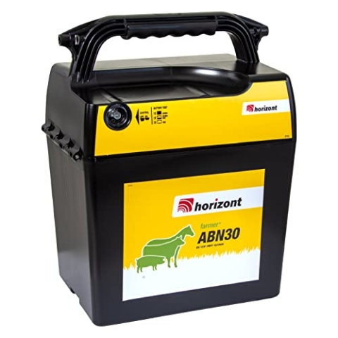 horizont Weidezaungerät 9V / 12V / 230V - farmer ABN30 - optimal für ruhige Weidetiere, Elektro Weidezaun, Weidezaun elektrisch, für mittlere Zaunanlagen
