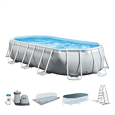 Intex 16.5'X9'X48 Prism Frame Oval Pool Set