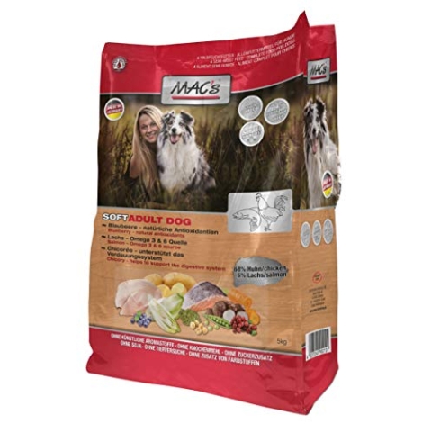 Macs Soft Geflügel 1 x 15 kg Hundefutter halbfeucht ohne Mais + Gluten