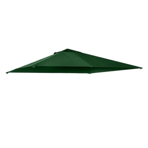 Outsunny Pavillondach für Gartenpavillon ca.3 x 3 m, wasserabweisend, Ersatzdach, Pavillonabdeckung, Sonnenschutz, 8 Wasserabflusslöcher, Polyester, Grün