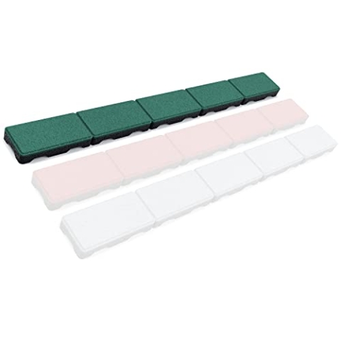 RDX Racedesign Secuplay Gummi Mähkante - 100x10x3,6cm - Grün - 10er Pack