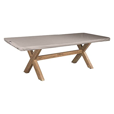 Raffles Covers Abdeckung für eine Tischplatte 220 x 100 cm | Atmungsaktiv | Wasserdicht | UV - beständig | Doppelt genähte, PU-versiegelte Naht | Elastischer Kordelzug |
