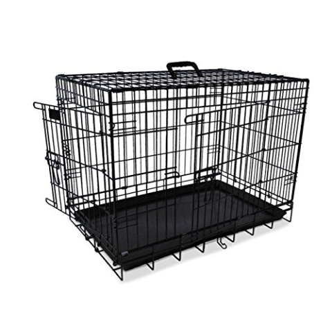 Nobby 62311 Transportkäfig für Hunde, faltbar, schwarz, 62 x 43 x 49 cm