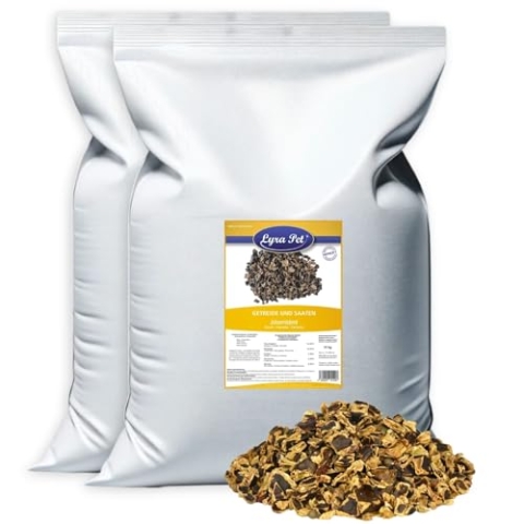 Lyra Pet® 20 kg Johannisbrot | Reich an Ballaststoffen, Vitaminen & Proteinen | Ergänzungsfutter für Wildvögel & Kleinnager | Nährstoffreiches, ganzjähriges Vogelfutter | Ideal für Streufutter