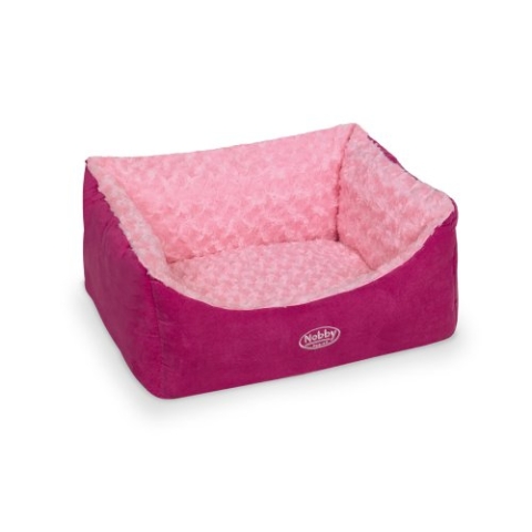 Nobby Komfort Bett eckig "ARUSHA" pink L x B x H: 60 x 48 x 19 cm
