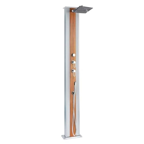 Formidra DS-D463AW Hybriddusche Dada Straight-37 L-Edelstahl und Holz, die zeitlose Klasse, Grau
