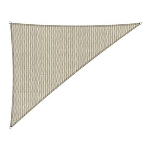 Shadow Comfort Sonnensegel, wasserdurchlässig, HDPE, Gartenmarkise für Außenbereich, Garten, Terrasse, UV-Block, Dreieck, 4 x 5 x 6,4 m, Sahara-Sand