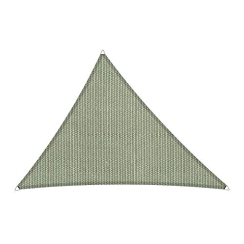 Shadow Comfort Schattensegel Sonnenschutz Wasserdurchlässig HDPE Gartenmarkise für Außen Garten Terrasse UV Block - Dreieck 3,5x4x4,5m - Moonstone Green
