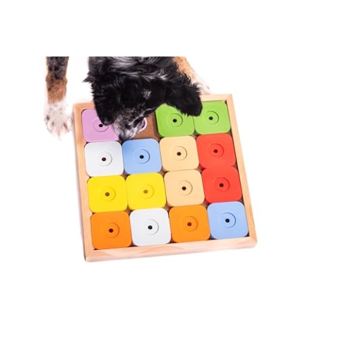 My Intelligent Dogs Interaktives Hundespielzeug Intelligenz Sudoku Genie Color - Intelligenzspielzeug für Hunde - Interaktives Spielzeug Hund - Denkspiele für Hunde