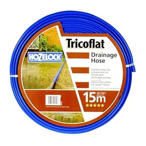Hozelock Flachschlauch Tricoflat, Flachschlauch, Mehrfarbig, 15 m, 25 mm