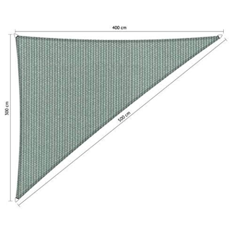 Shadow Comfort Schattensegel Sonnenschutz Wasserdurchlässig HDPE Gartenmarkise für Außen Garten Terrasse UV Block - Dreieck 3x4x5m - Country Blue