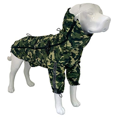 Croci Hiking - Regenmantel für Hunde, tragbar, Go Camouflage, Größe 65 cm - 383 g