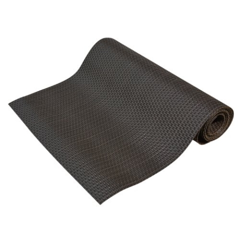 GARTENFREUDE Polyrattan Sichtschutz Balkon Matte Balkonsichtschutz Balkonblende Windschutz oder Zaun 5 x 0,9 m, zuschneidbar, inkl. Kabelbindern, bicolour braun