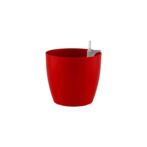 SAN REMO POT 36CM SELF WATERING DARK RED