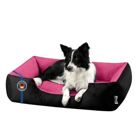 BedDog Hundebett XL - Hundekissen - Hundekorb - Hundecouch - Hundesofa - Bezug abziehbar, Waschbar, für Mittel-Große Hunde