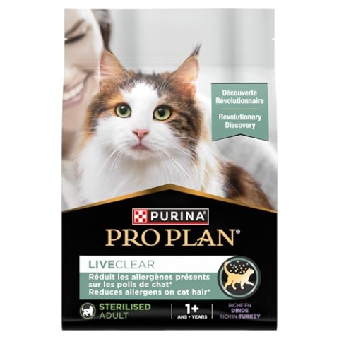 Purina Pro Plan Liveclear Erwachsene sterilisiert – 1+ – Reich an Truthahn – 2,8 kg