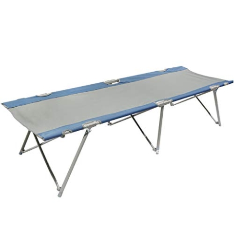 Homecall Camping-Klappbett - (Grau/Blau)