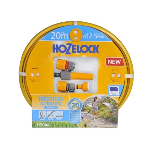 Hozelock 20 m Tricoflex Ultraflex Schlauch Starter-Set (12,5 mm Durchm.)