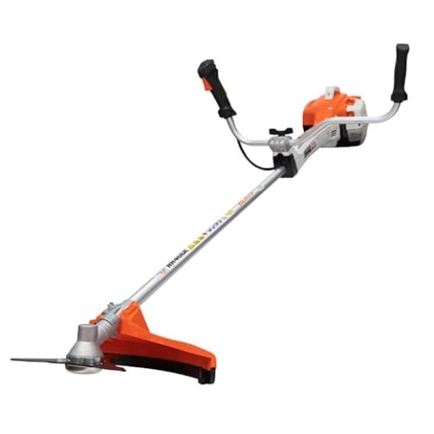 Ruris RR460C Motorsense 3CH, professionelle Schneiderspule, Halterung für Lenker mit Vibrationsdämpfung, Dreifachscheibe, ergonomischer Sicherheitsgurt