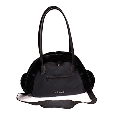 Tasche Plushi schwarz 36 x 22 x 25 cm