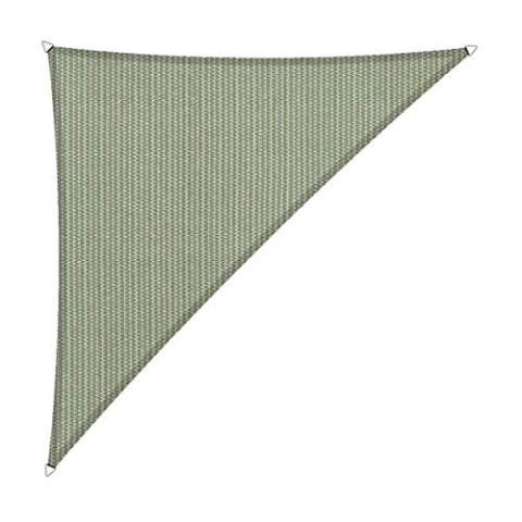 Shadow Comfort Schattensegel Sonnenschutz Wasserdurchlässig HDPE Gartenmarkise für Außen Garten Terrasse UV Block - Dreieck 3x3x4,20m - Moonstone Green