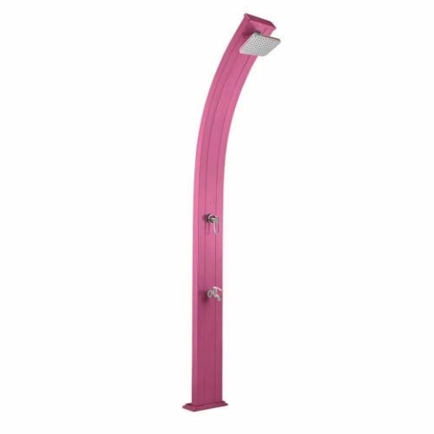 Formidra DS-A122RS – Solardusche – Kollektion SPRING – 30 l – Rosa – Leicht und Design