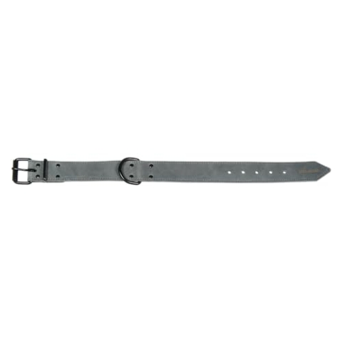 JACK AND VANILLA, großes Halsband für Hunde, Modell Black Label, grau, Größe 50 mm x 60 cm