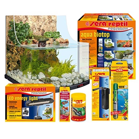 sera reptil aqua biotop - Komplettes Aqua-Terrarium für Kleinschildkröten, Krabben und Krebse