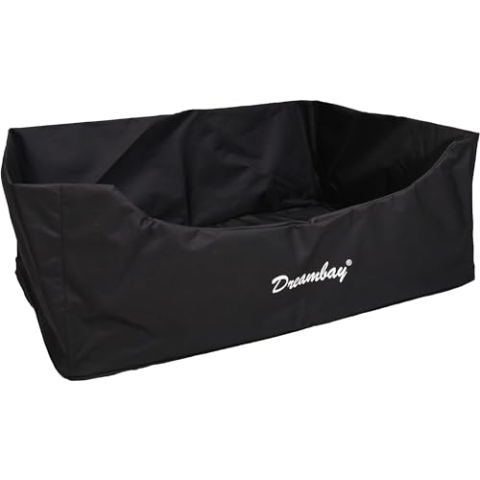 Flamingo Hülle für Korb Dreambay® Rechteck Schwarz 100x80x25cm