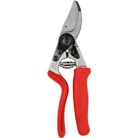 FELCO 10 Gartenschere für Linkshänder (Rebschere mit Rollgriff, für große Hände, Schnitt-ø 25 mm, Länge 210 mm, Rebschere)