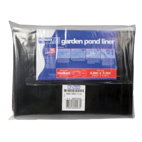 Hozelock Teichzubehör Fertigteichfolie, Schwarz, 4 x 3 Meter