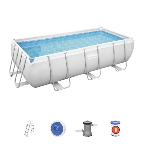 Bestway POOL OUTS POOL 404 x 201 x 100 cm Rechteckig Power Steel™ Pool Rohrbecken