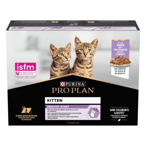 PRO PLAN CAT Wet NutriSavour Delicate mit Soße, 850 g, 4 Stück, insgesamt 40 Beutel
