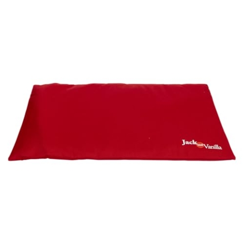 JACK AND VANILLA – Wasserdichtes Hundekäfigkissen – wasserdichte, rutschfeste Komfort-Schlafmatte für kleine bis große Hunde – Rot, XL, 104 x 68 cm
